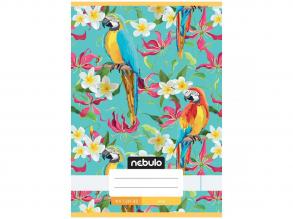 Nebulo: Tűzött papagáj mintás sima füzet 20-32 A/5