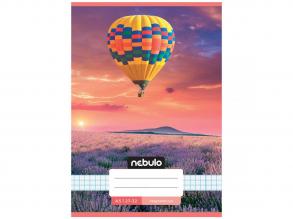 Nebulo: Tűzött hőlégballon a levendulák felett mintás kockás füzet 27-32 A/5