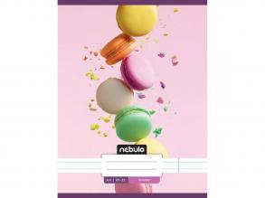Nebulo: Macaron mintás vonalas füzet 81-32 A/4