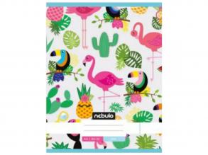 Nebulo: Flamingo és Tukán sima füzet A4 80-32