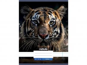 Nebulo: Tigris mintás vonalas füzet 81-32 A/4