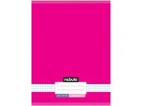 Nebulo: Tűzött kockás neon rózsaszínű füzet 87-32 A/4