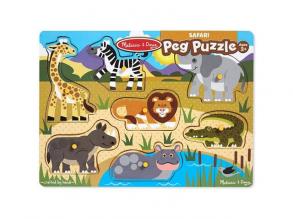Safari fa puzzle készségfejlesztő játék - Melissa & Doug