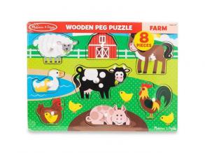 Farm fa puzzle készségfejlesztő játék - Melissa & Doug
