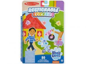 Melissa & Doug: Azúrkék újrahasználható matricás füzet