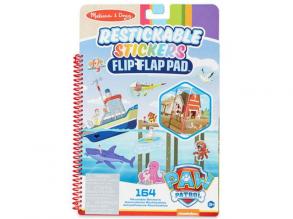 Melissa & Doug: Mancs őrjárat Kaland-öböl újrahasználható matricás füzet