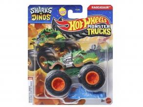 Hot Wheels Monster Trucks: Rageasaur kisautó 1/64  Mattel