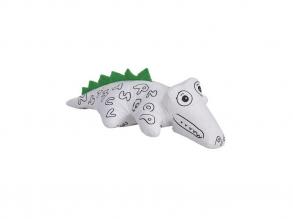 Színezhető állatfigura, filctollakkal krokodil, kicsi