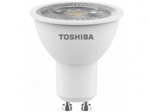 LED lámpa , égő , szpot , GU10 foglalat , 7 Watt , 36° , természetes fehér , dimmelhető , TOSHIBA , 5 év garancia