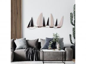 Kézzel készített fém faltartozék, 117 x 52 cm | 100% fém, egyedi design