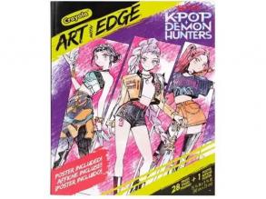 Crayola: Art With Edge - K-Pop Demon Hunters színezőkönyv és poszter