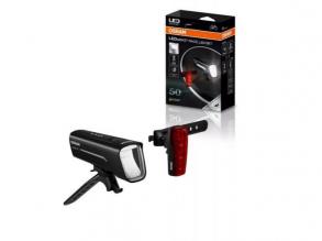 LED lámpa , lámpa szett , kerékpár lámpa , biciklilámpa , 2 db-os csomag , hideg fehér , USB , OSRAM LEDBL101