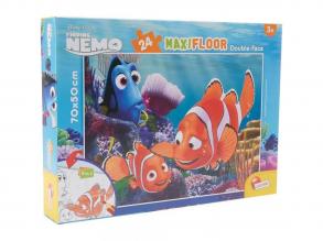 Némó nyomában 2 az 1-ben maxi 24db-os puzzle és színező 70x50cm - Lisciani
