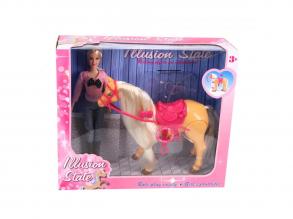 Futó ló babával, elemes