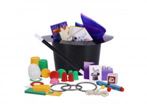 Bűvészkészlet mágikus kalappal és 150 trükkel