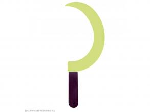 Sötétben világító kasza 44 cm-es