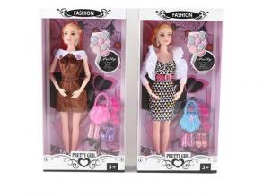 Pretty Girl: Divat baba szett kiegészítőkkel több változatban 30cm-es