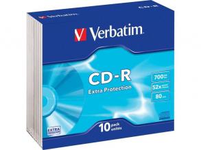 VERBATIM CDV7052V10DL CD-R DataLife slim tok 10db/csomag