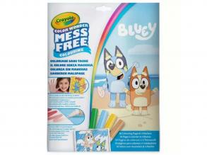 Crayola: Color Wonder - Bluey maszatmentes kifestő készlet mappában