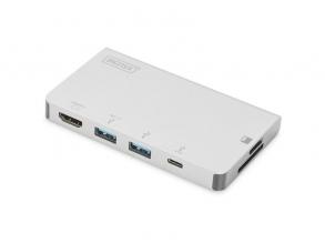 Digitus DA-70867 USB-C 6 portos univerzális notebook dokkoló állomás