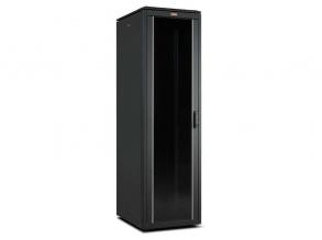 Lande LN-FS42U6080-BL-111 DYNAmic 19" 42U 600x800 fekete álló rack szekrény