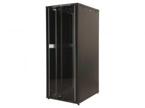 Lande LN-CK26U6060-BL CK 19" 26U 600x600 fekete álló rack szekrény