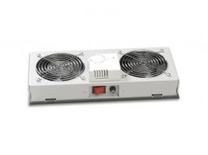 Lande LN-FAN-THM-2FWMIP-LG 2 modulos szürke ventilátor egység termosztáttal