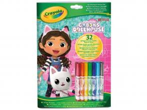 Crayola: Color & Activity - Gabi babaháza foglalkoztató 7 db filctollal