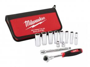 Milwaukee 3/8˝ racsnis dugókulcs készlet 1 db