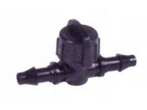 Elzárószelep 6/4mm-es csőhöz tömlővéges csatlakozással