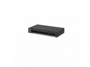Dahua PFS3010-8ET-96-V2 1x 10/100(Hi-PoE/PoE+/PoE)+7x 10/100(PoE+/PoE)+2x GB uplink, 96W PoE switch