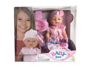 Sírós baba cumival és kiegészítőkkel