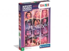 K-Pop démonvadászok Huntrix SuperColor puzzle 104 db  Clementoni