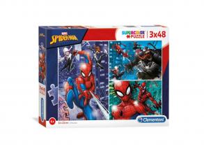 Spiderman 3x48 db-os puzzle - Clementoni