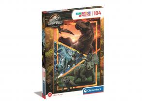 Jurassic World dinoszauruszok Supercolor 104db-os puzzle - Clementoni