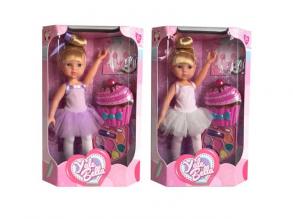 Balerina baba sminkszettel és arcmaszkkal kétféle változatban