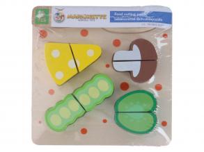 Fa vágópuzzle: hús és hal  9 részes.