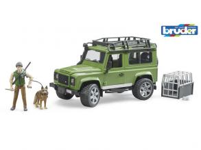 Land Rover terepjáró vadásszal és kutyával - Bruder