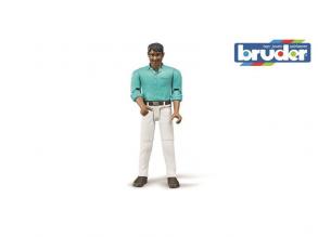 Bruder sötét bőrű férfi figura, világos nadrágban