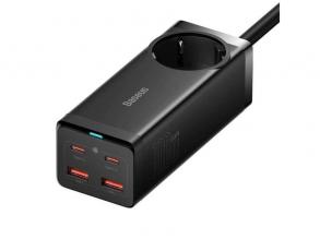 Baseus PSZM000401 GaN3 Pro 100W 2xUSB/2xUSB C/AC fekete töltő