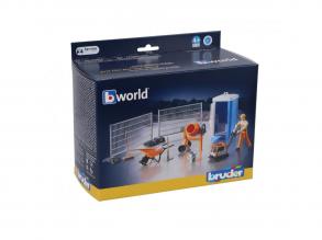 Bruder BWorld építési terület játékszett figurával Bruder BWorld építési terület játékszett figurával