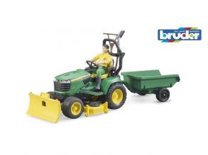 John Deere X949 kerti traktor és traktorvezető figura - Bruder 62104