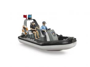 Rendőrségi csónak 2 figurával - Bruder