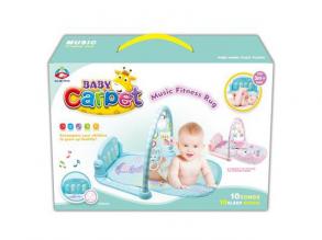 Baby fitness játszószőnyeg rugdosható zongorával hangeffektekkel kétféle változatban