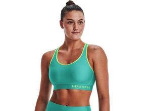 Armour Mid Keyhole Under Armour női zöld színű training sportmelltartó