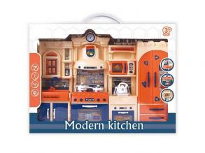 Modern Kitchen kék-narancs konyhaszett fénnyel és hanggal