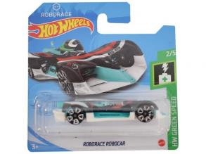 Hot Wheels: Roboracer Robocar fekete-fehér kisautó 1/64 - Mattel