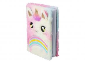 Plüss jegyzetfüzet tollal  egyszarvú