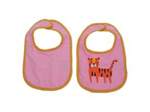 Rózsaszín előke szett, 2 db.