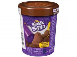 Kinetic Sand: Fagyis doboz barna homokgyurmával - Spin Master